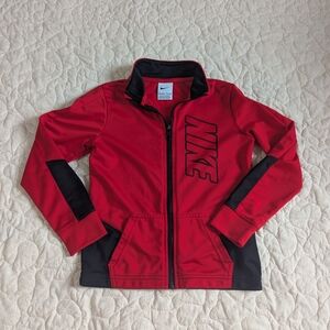 Nike Red and Black Full-Zip Jacket